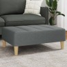 Repose-pied gris foncé 77x55x31 cm tissu 