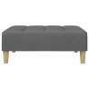 Repose-pied gris foncé 77x55x31 cm tissu 