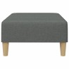 Repose-pied gris foncé 77x55x31 cm tissu 