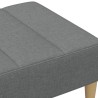 Repose-pied gris foncé 77x55x31 cm tissu 