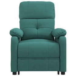 Fauteuil inclinable électrique Vert foncé Tissu 