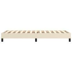 Cadre de lit sans matelas crème 90x200 cm similicuir 