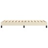 Cadre de lit sans matelas crème 90x200 cm similicuir 
