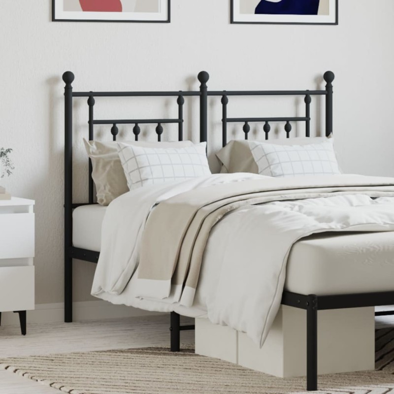 Tête de lit métal noir 120 cm Tête de lit métal noir 120 cm