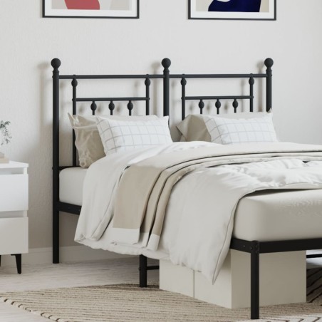Tête de lit métal noir 120 cm 