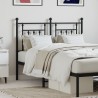 Tête de lit métal noir 120 cm 