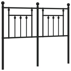Tête de lit métal noir 120 cm 