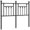 Tête de lit métal noir 120 cm 