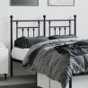 Tête de lit métal noir 120 cm 