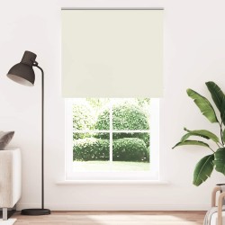 Store enrouleur occultant blanc cassé 130x230 cm largeur tissu 