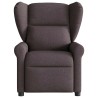 Fauteuil de massage inclinable Marron foncé Tissu 