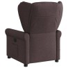 Fauteuil de massage inclinable Marron foncé Tissu 