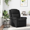Fauteuil inclinable Noir brillant Similicuir 