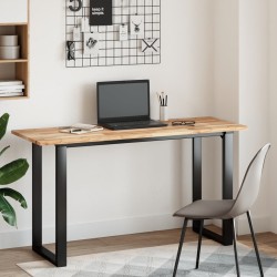 Dessus de table rectangulaire 120x50x2 cm bois massif d'acacia 