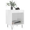 Tables de chevet 2 pcs blanc brillant 40x35x50 cm 
