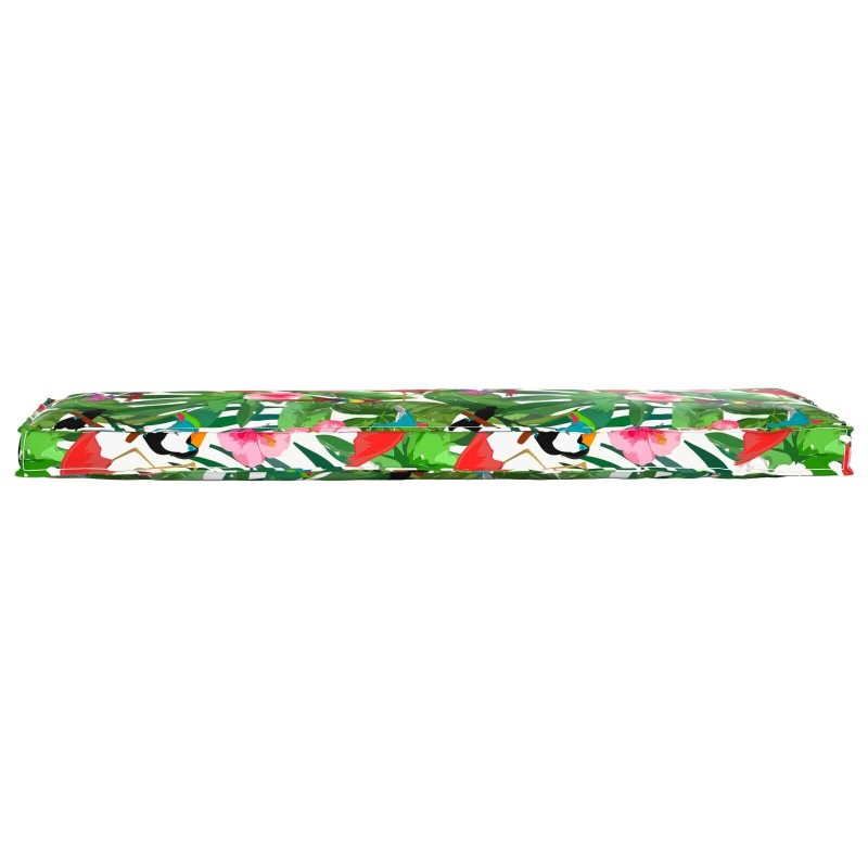 Coussin de Palette pour Banc Jungle Tropical 140x40x8 cm Tissu Oxford 