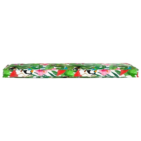 Coussin de Palette pour Banc Jungle Tropical 140x40x8 cm Tissu Oxford 