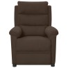 Fauteuil inclinable électrique Marron foncé Tissu 