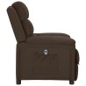Fauteuil inclinable électrique Marron foncé Tissu 