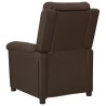 Fauteuil inclinable électrique Marron foncé Tissu 