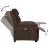 Fauteuil inclinable électrique Marron foncé Tissu 