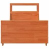 Cadre de lit sans matelas cire marron 75x190 cm bois pin massif 