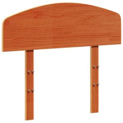 Tête de lit cire marron 90 cm bois massif de pin 
