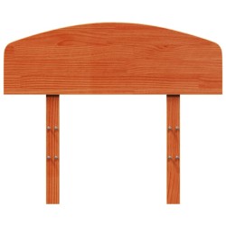 Tête de lit cire marron 90 cm bois massif de pin 