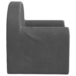 Canapé-lit pour enfants anthracite peluche douce 