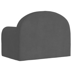Canapé-lit pour enfants anthracite peluche douce 
