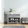 Armoire à chaussures Gris béton 70x36x60 cm Bois d'ingénierie 