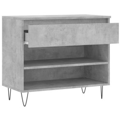 Armoire à chaussures Gris béton 70x36x60 cm Bois d'ingénierie 