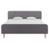 Cadre de lit Gris clair Tissu 120 x 200 cm 