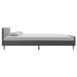 Cadre de lit Gris clair Tissu 120 x 200 cm 