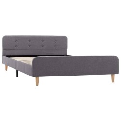 Cadre de lit Gris clair Tissu 120 x 200 cm 