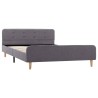 Cadre de lit Gris clair Tissu 120 x 200 cm 