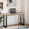 Dessus de bureau non traité 120x50x2 cm bois d'acacia massif 