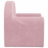 Canapé-lit pour enfants rose peluche douce 