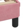 Lit avec matelas rose 80x200 cm velours 