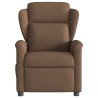 Fauteuil inclinable de massage électrique marron tissu 