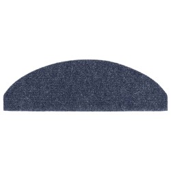 Tapis d'escalier autocollant 20 pcs bleu 65x21x4 cm 
