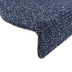 Tapis d'escalier autocollant 20 pcs bleu 65x21x4 cm 