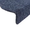 Tapis d'escalier autocollant 20 pcs bleu 65x21x4 cm 