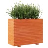 Jardinière cire marron 90x40x72 cm bois de pin massif 