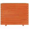 Jardinière cire marron 90x40x72 cm bois de pin massif 