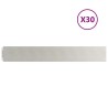 Bordures de pelouse 30 pcs 15x103 cm acier inoxydable 
