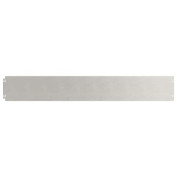 Bordures de pelouse 30 pcs 15x103 cm acier inoxydable 