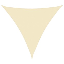 Voile d'ombrage 160 g/m² Crème 6x6x6 m PEHD 