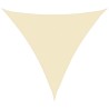 Voile d'ombrage 160 g/m² Crème 6x6x6 m PEHD 