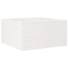 Jardinière blanc 90x90x46 cm bois de pin massif 
